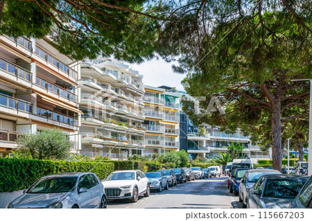 Amazing apartment buildings in left part of Croisette . There celebrities go to bars and night clubs Amazing apartment buildings in left part of Croisette . There celebrities go to bars and night clubs 115667203