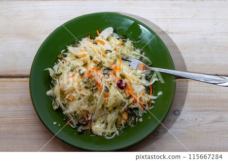 Sauerkraut with cranberries 115667284