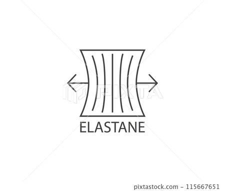 Elastane fabric icon. Vector illustration. 115667651