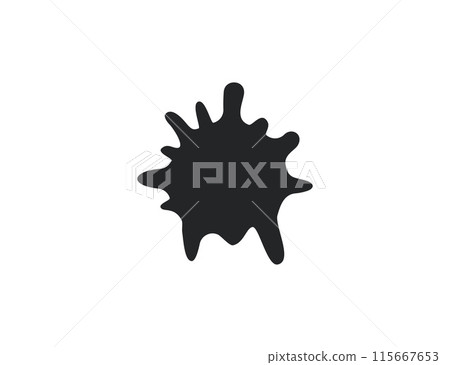 Stain, blot icon. Vector illustration. 115667653