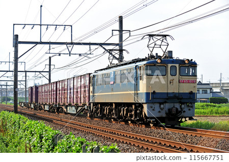 Takasaki Line Kumagaya-Gyoda JR Freight EF65-1078 (Shin-Tsurumi) 115667751