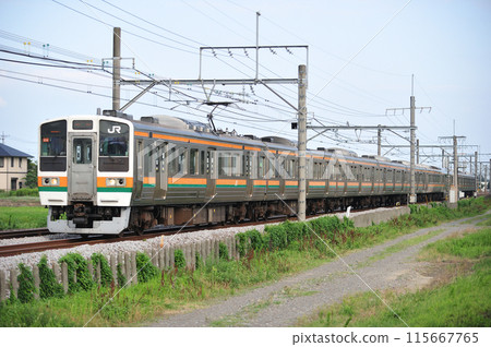 高崎線 行田熊谷 JR 東日本 211 系列 C4 編組(高崎) 高崎線 行田熊谷 JR 東日本 211 系列 C4 編組(高崎) 115667765