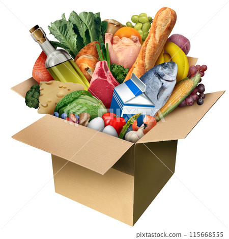Box Of Food 115668555