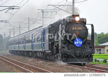 上越線五官沼田 JR 東日本 D51-498+12 系列（高崎）SL 水上 115668573