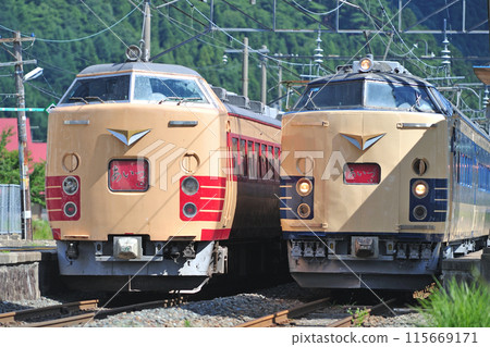 Ban'etsu West Line, Kawageta, JR East, 583 series, N-1+N-2 formation, A-1+A-2 formation (Sendai), Aizu 115669171