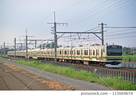 Takasaki Line Okabe-Fukaya JR East E231 series 1000 series K-28 train (Kozu) Takasaki Line Okabe-Fukaya JR East E231 series 1000 series K-28 train (Kozu) 115669659