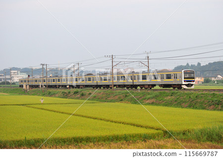 內房線袖浦岩根 JR 東日本 209 系列 2100 系列（幕張） 115669787