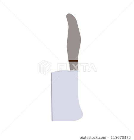 Knife protruding from white box Knife protruding from white box 115670373