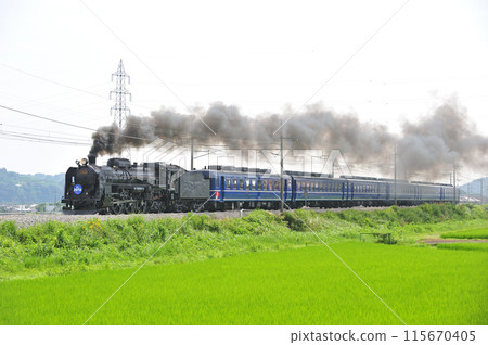 Joetsu Line Yagihara-Shibukawa JR East C61-20+12 series (Takasaki) SL Minakami 115670405