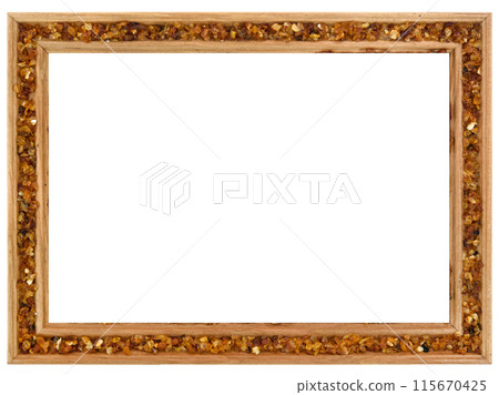 Antique Golden Brown Classic Old Vintage Wooden Rectangle ornate mockup canvas frame isolated on white Antique Golden Brown Classic Old Vintage Wooden Rectangle ornate mockup canvas frame isolated on white 115670425
