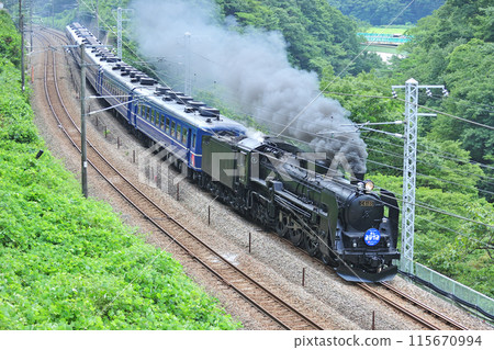 Joetsu Line Kamimaki-Minakami JR East C61-20 + 12 series (Takasaki) SL Minakami 115670994