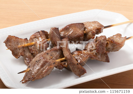 Beef tongue skewers Beef tongue skewers 115671159