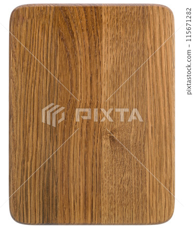 Brown Orange Texture of stained oak wood cutting board with grain on white background, Brown Orange Texture of stained oak wood cutting board with grain on white background, 115671282