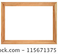 Antique Golden Brown Classic Old Vintage Wooden Rectangle ornate mockup canvas frame isolated on white 115671375