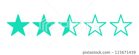 簡單綠色2.5星標 115671439