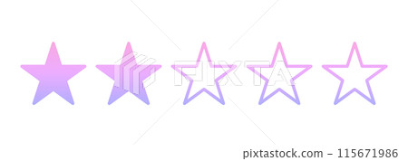 粉紅色漸變｜2星標記 115671986
