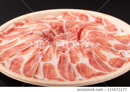 [Yamagata Prefecture] Sangen pork shoulder loin for shabu-shabu 115672277