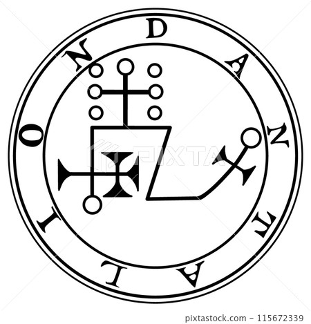 Goetia's Demon Dantalion - Stock Illustration [115672339] - PIXTA