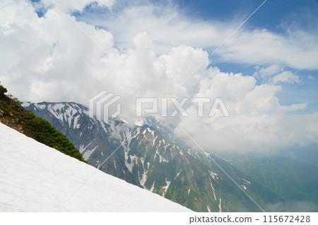 The Northern Alps covered in mist The Northern Alps covered in mist 115672428