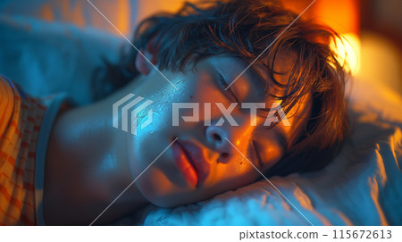 Man looking sleepy 115672613