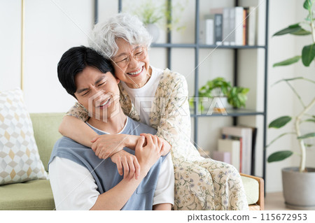 Grandson troubled by grandmother's affection Grandson troubled by grandmother's affection 115672953