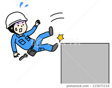 工人從高處墜落 工人從高處墜落 115673158