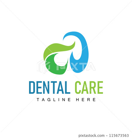 Dental health logo design caring for teeth illustrator template Dental health logo design caring for teeth illustrator template 115673563