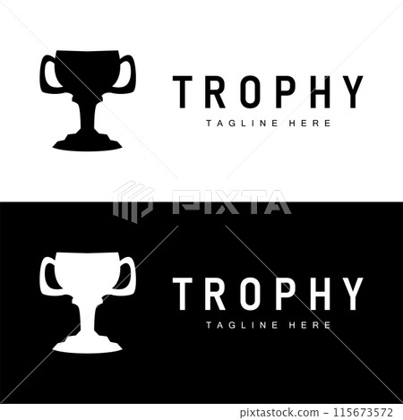 Championship Cup Trophy Logo Illustration Award Winner Template Design Championship Cup Trophy Logo Illustration Award Winner Template Design 115673572