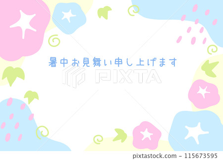 夏日問候01牽牛花圖案 115673595