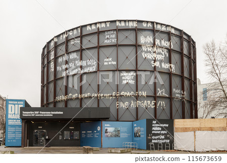 The Wall - Exterior design of Yadegar Asisi Panorama. 115673659