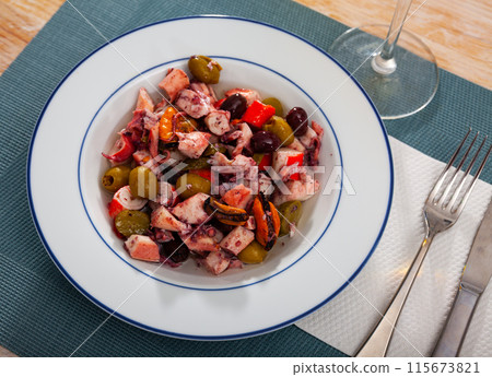 Seafood salad Salpicon de marisco 115673821