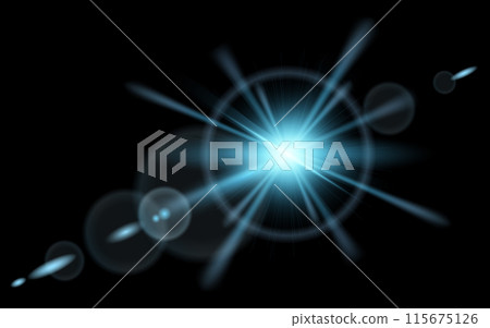 Blue light effect material 115675126