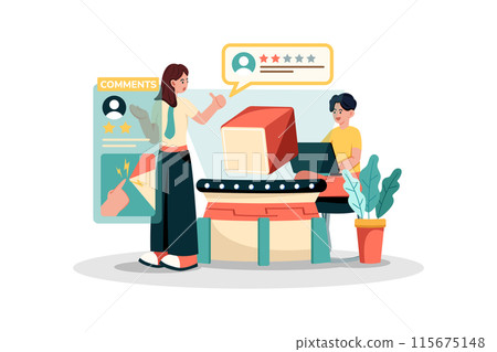 Real estate agent using customer feedback to improve their real estate services. Real estate agent using customer feedback to improve their real estate services. 115675148