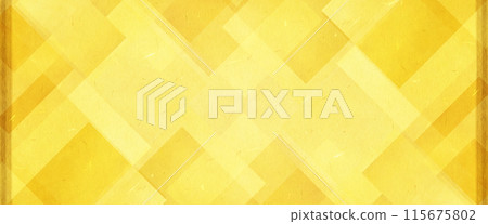 Texture material with a square pattern on gold washi paper 115675802