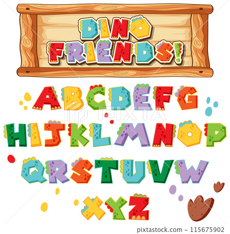 Dino Friends Alphabet Fun Dino Friends Alphabet Fun 115675902