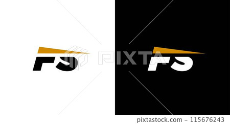 Unique and modern FS fast logo design Unique and modern FS fast logo design 115676243