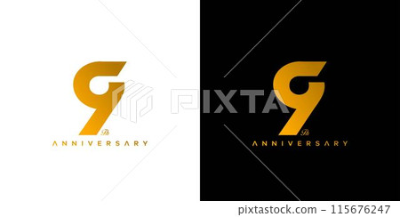 Modern and elegant number 9 logo design Modern and elegant number 9 logo design 115676247