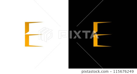 Modern and unique E logo design Modern and unique E logo design 115676249