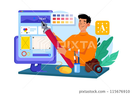 Art directors design visual elements of advertising campaigns, including layouts and graphics. Art directors design visual elements of advertising campaigns, including layouts and graphics. 115676910