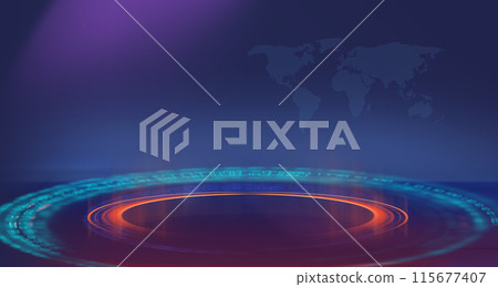 Abstract business background circular light effect concept series  115677407