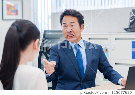 Employees who are subjected to power harassment by their superiors Employees who are subjected to power harassment by their superiors 115677650