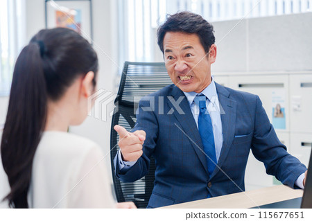 Employees who are subjected to power harassment by their superiors Employees who are subjected to power harassment by their superiors 115677651