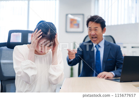 Employees who are subjected to power harassment by their superiors Employees who are subjected to power harassment by their superiors 115677657