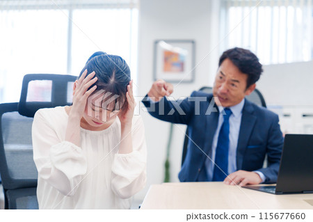Employees who are subjected to power harassment by their superiors 115677660