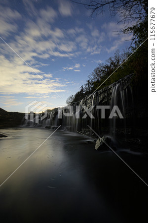 Black waterfall 115677679