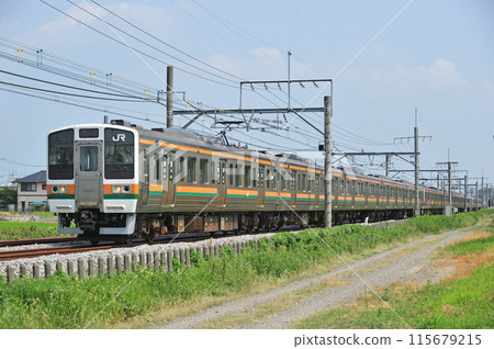 Takasaki Line Gyoda-Kumagaya JR East 211 series A1 train (Takasaki) 115679215