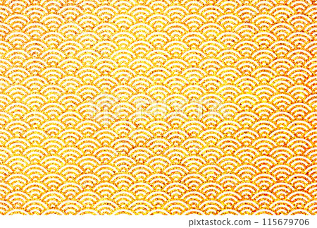 Glitter_Seigaiha pattern_white background Glitter_Seigaiha pattern_white background 115679706