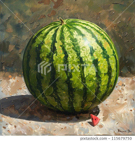 Watermelon just harvested 115679750