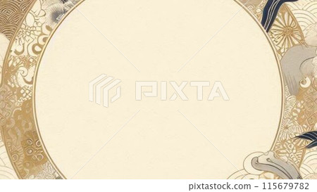 日本傳統圖案背景素材 日本傳統圖案背景素材 115679782