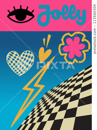 retro pop classic poster design 115680304